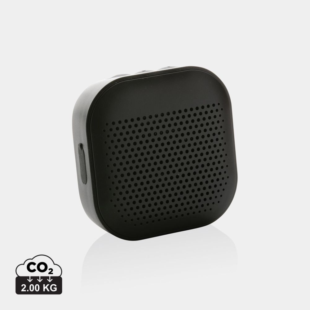 Bezvadu skaļrunis Soundbox 3W no pārstrādāta ABS ar jūsu logo