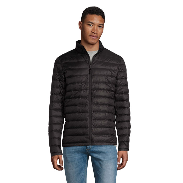 Men's lightweight down jacket WILSON MEN with packable bag with your logo