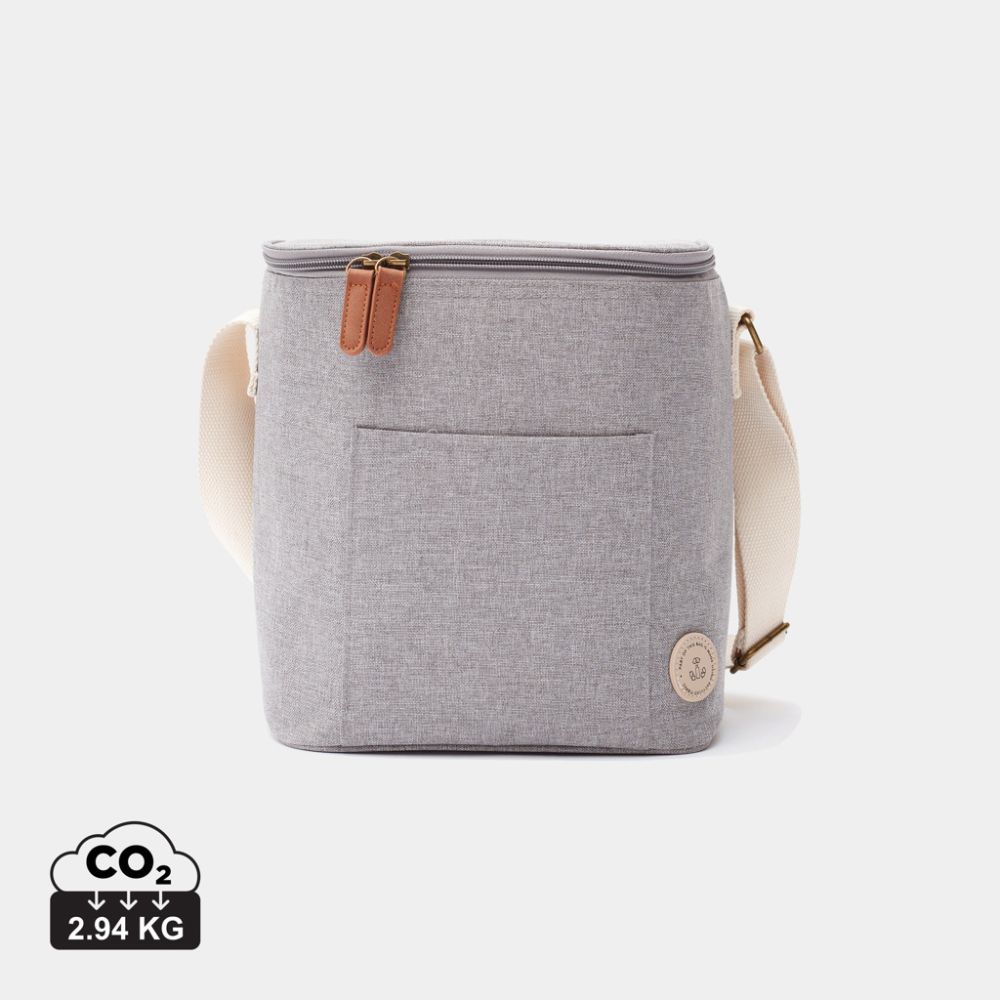 VINGA Sortino RCS cooler bag 9.5 l, melange recycled polyester, with your logo