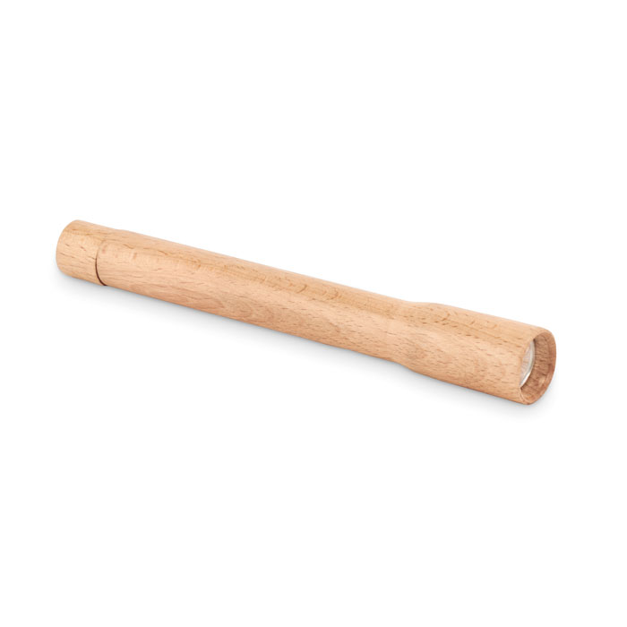 Wooden torch TELES with 5 W COB light with your logo
