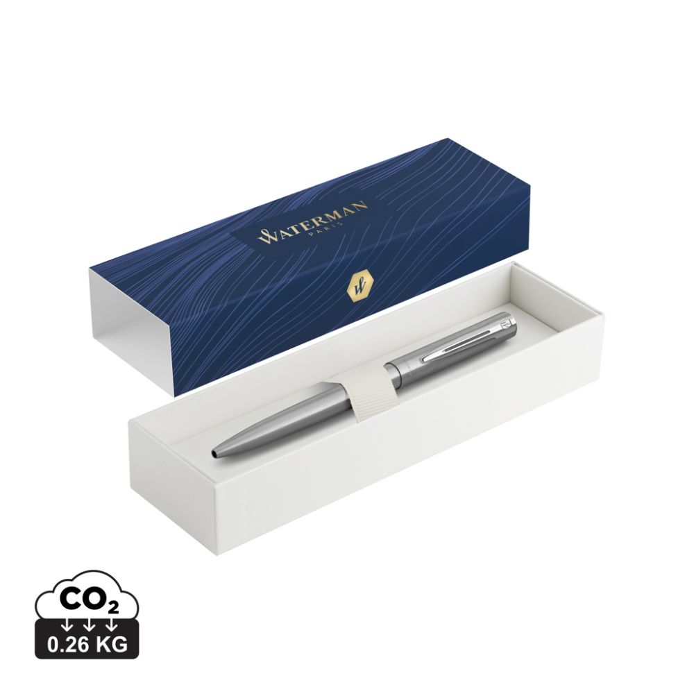 Ballpoint pen Waterman ALLURE with brass body and chrome finish, with your logo