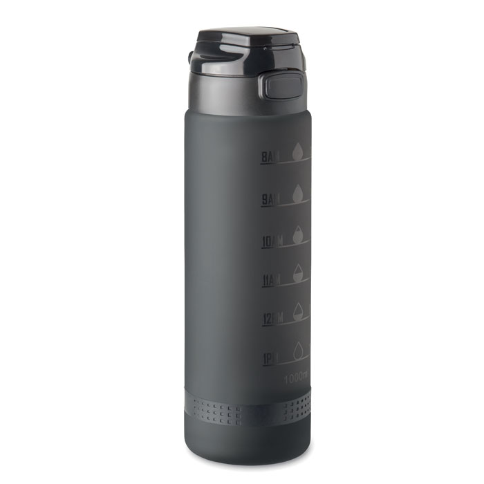 Sports water bottle LEVEL 1 l with time markings and your logo