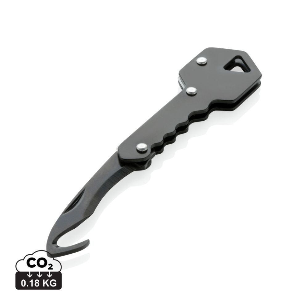 Foldable parcel cutter P215.04 in stainless steel with your logo