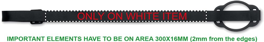 Print position STRAP ON WHITE