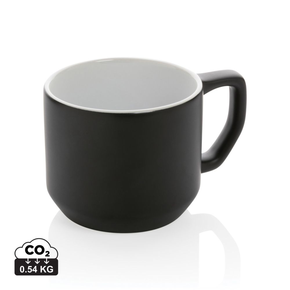 Keramikas krūze Ceramic modern 350 ml ar dāvanu kārbu un jūsu logo