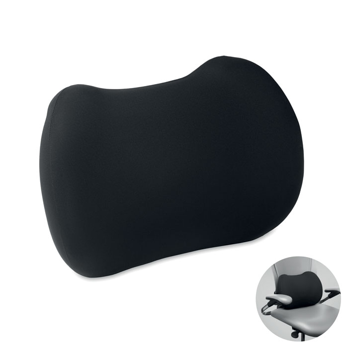 Memory foam back support cushion NECKRES with strap and your logo
