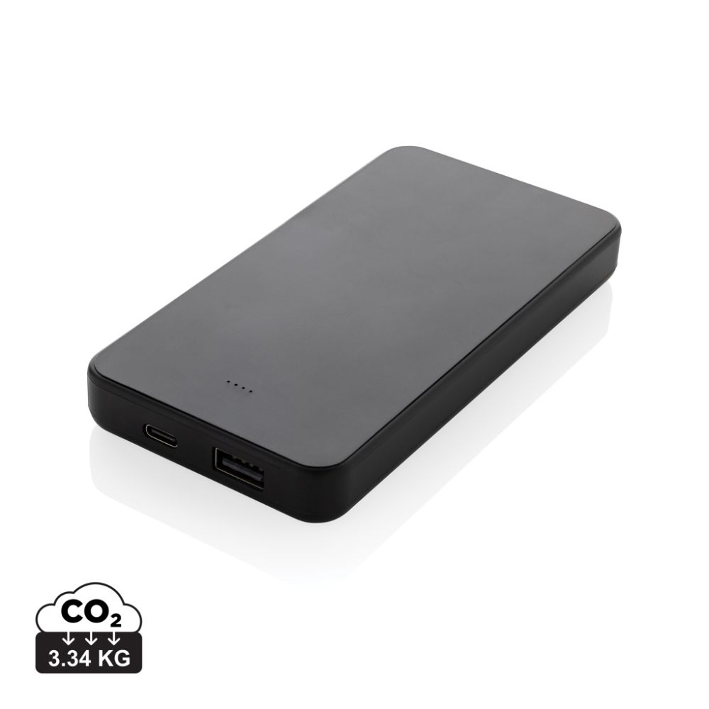 Boostcore 10,000 mAh recycled ABS power bank with USB C, with your logo