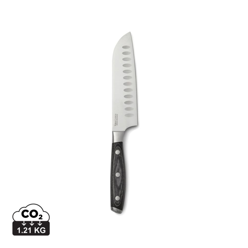 Santoku nazis VINGA Kaiser no X50CrMoV15 tērauda ar jūsu logo