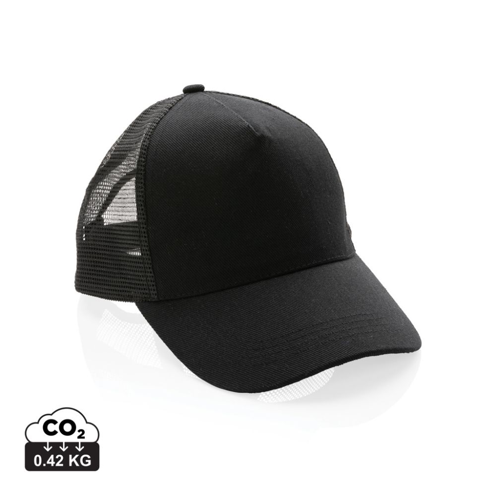 Trucker cepure Impact AWARE™ no pārstrādātas kokvilnas ar jūsu logo