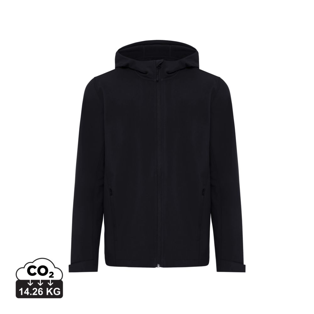 Vīriešu softshell jaka IQONIQ Makalu no pārstrādāta poliestera ar jūsu apdruku