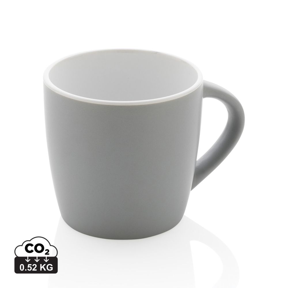 Keramikas krūze P434.00 ar krāsainu iekšpusi 300 ml ar jūsu logo