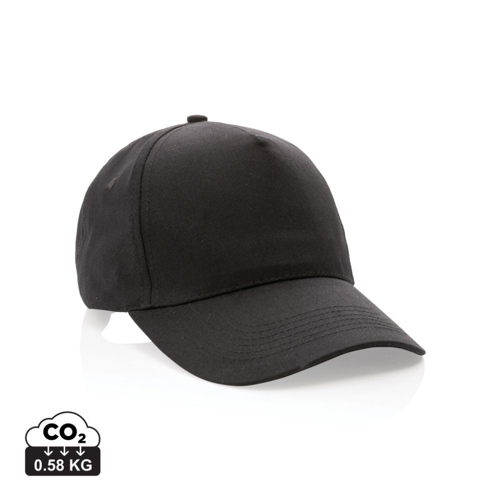 5 panel cap Impact made from recycled cotton with AWARE™ tracer, with your logo