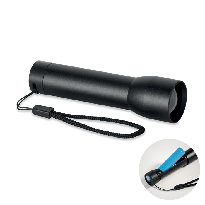 LUMEZO rechargeable aluminium torch with zoom function with your logo