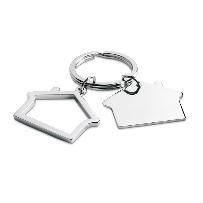 Metal key ring SNIPER in house shape with your logo