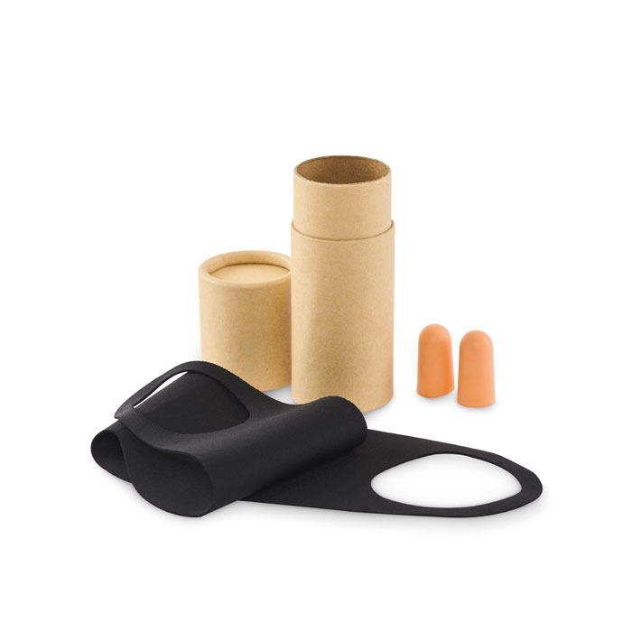 Ceļojuma komplekts MASKSET papīra tūbiņā ar jūsu logo