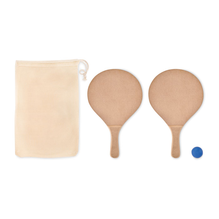 Pludmales tenisa komplekts RAQUET no MDF ar jūsu logo