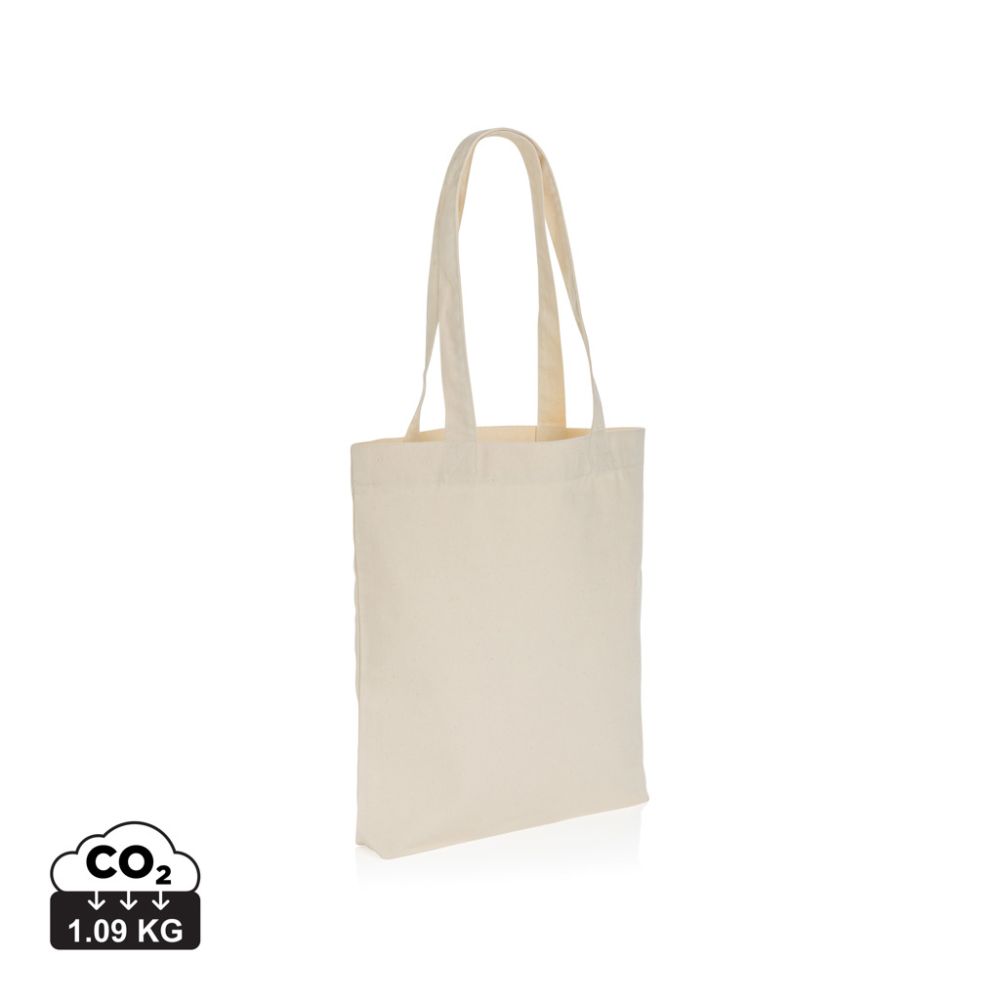 Impact AWARE™ 285gsm recycled canvas tote bag, undyed, with your logo