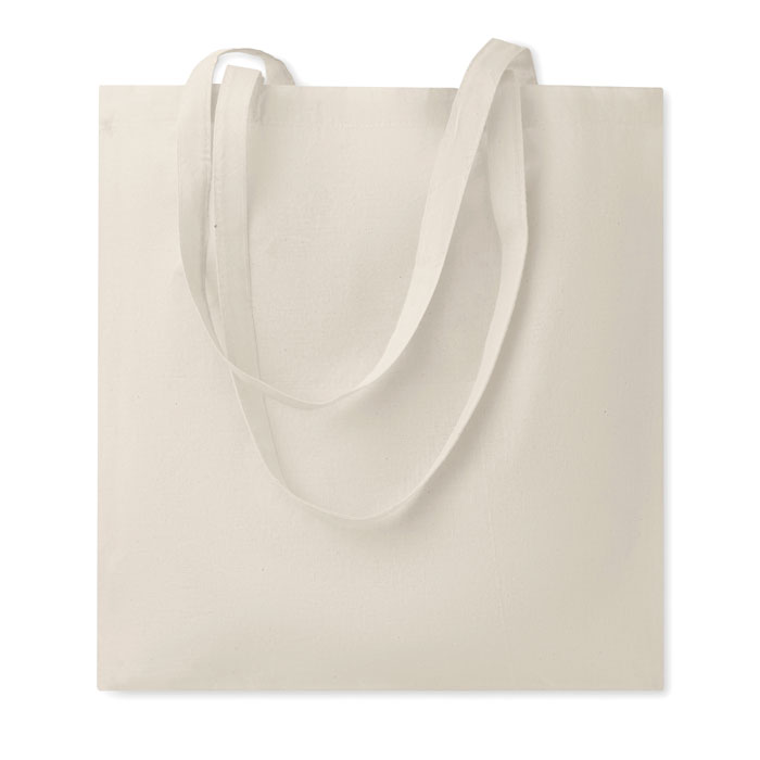 Organic cotton shopping bag TURA with long handles and your logo