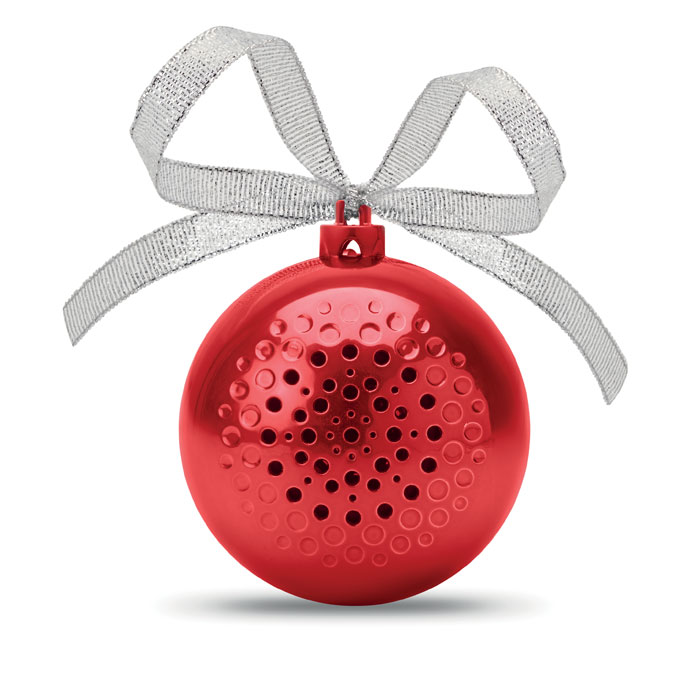 JINGLE BALL wireless Christmas bauble speaker with rechargeable battery, with your logo