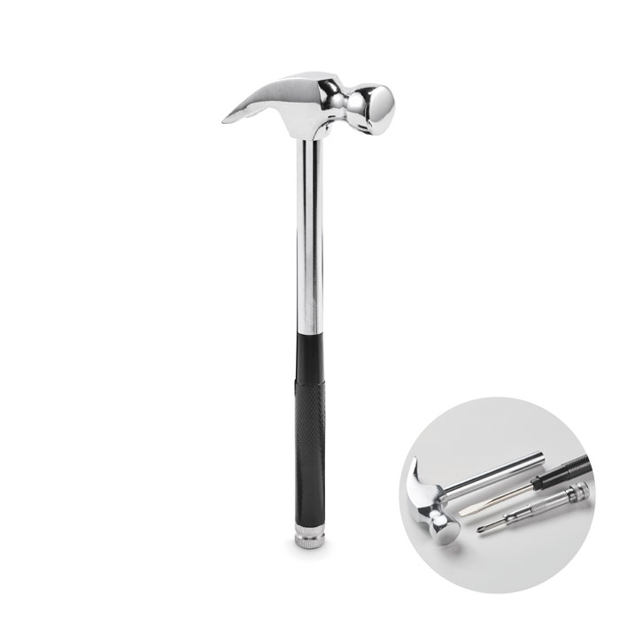 Claw hammer CLAW IT with 4 screwdriver bits with your logo