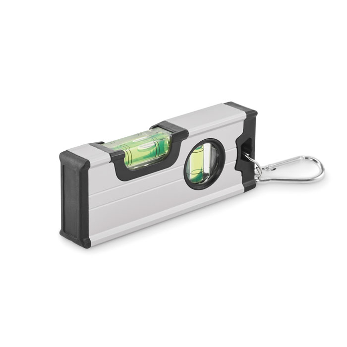 Mini magnetic spirit level MAGNEL with carabiner and your logo