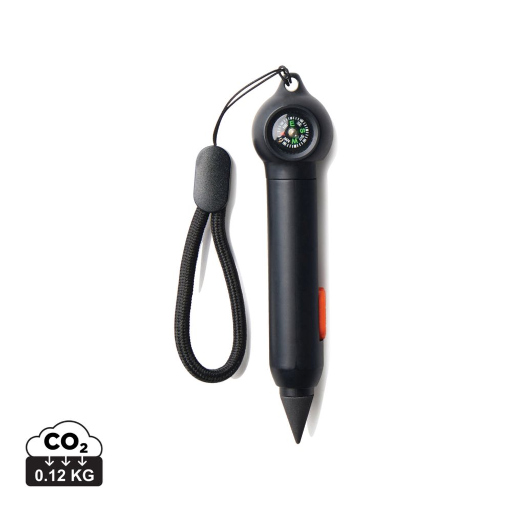 Infinity pencil Nordic Drift Trail with compass, recycled ABS, with your logo