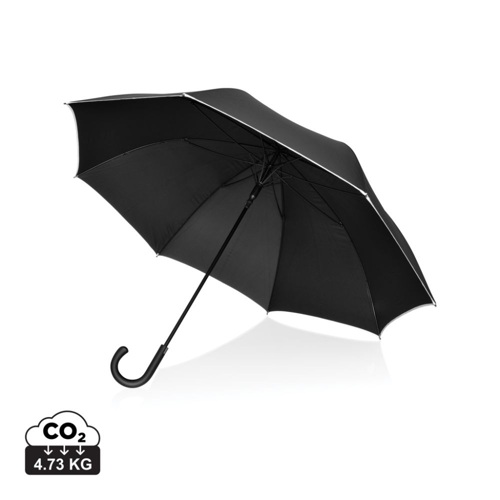 Swiss Peak OSLO 30'' AWARE™ auto open umbrella with UPF 50+ and your logo