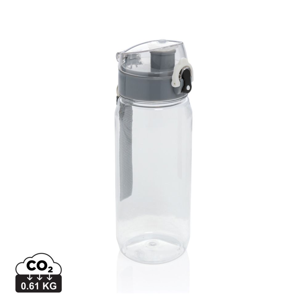Pudele Yide no RCS pārstrādāta PET 600 ml, necaurlaidīga, ar jūsu logo