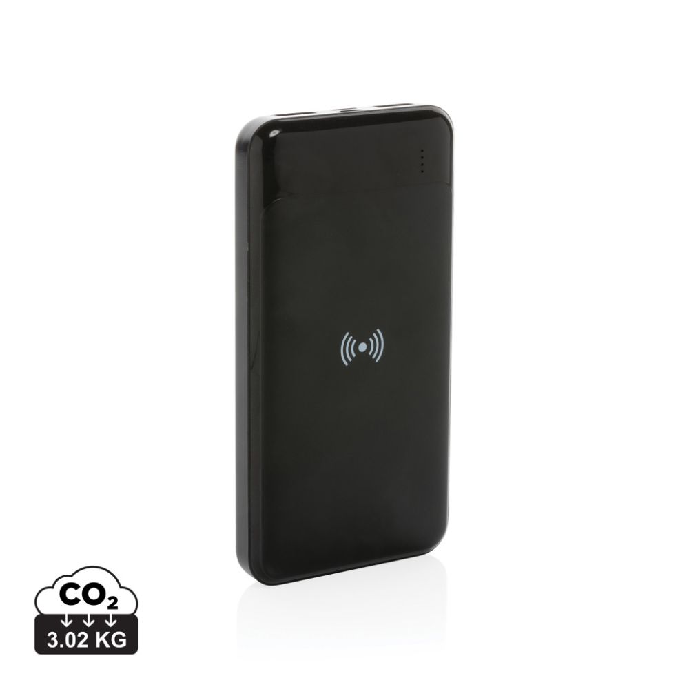 Bezvadu powerbank P322.67 no RCS pārstrādāta plastmasas 8000 mAh ar jūsu logo