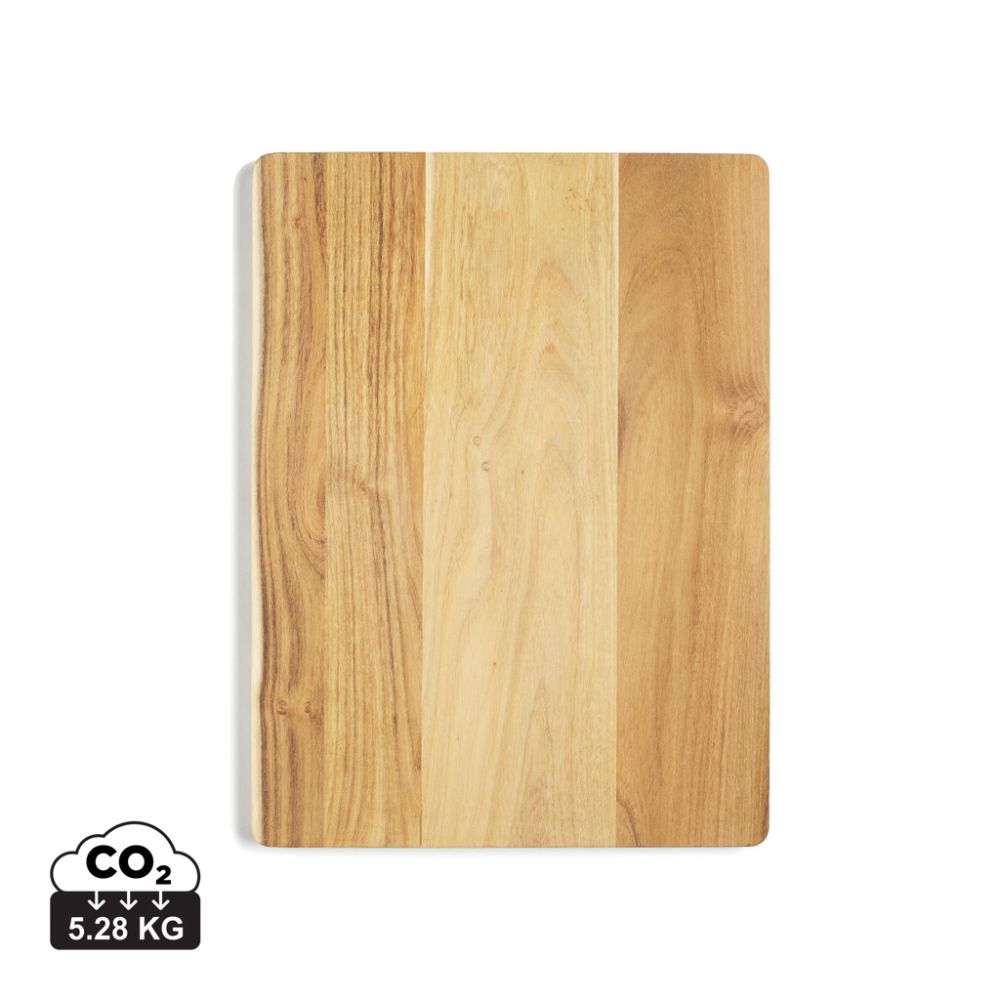 Griešanas dēlis VINGA Buscot no FSC® tīkoga ar planšetes turētāju un logo
