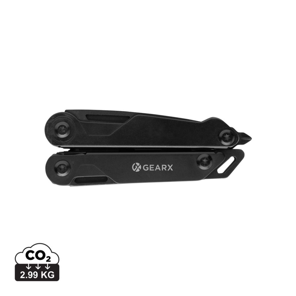 Gear X plier multitool with 13 functions and aluminium body, with your logo