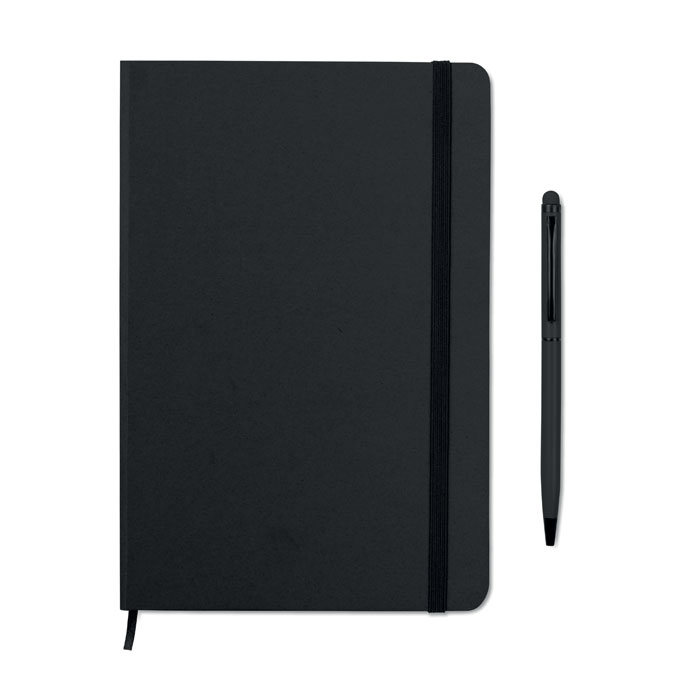 A5 notebook NEILO SET with 2-in-1 stylus pen and your logo