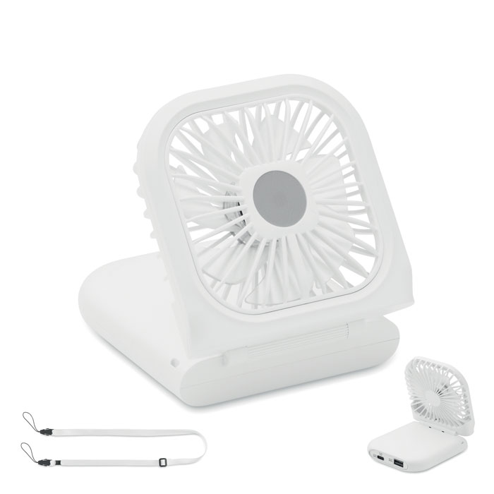 Salokāms portatīvais ventilators STANDFAN ar jūsu logo