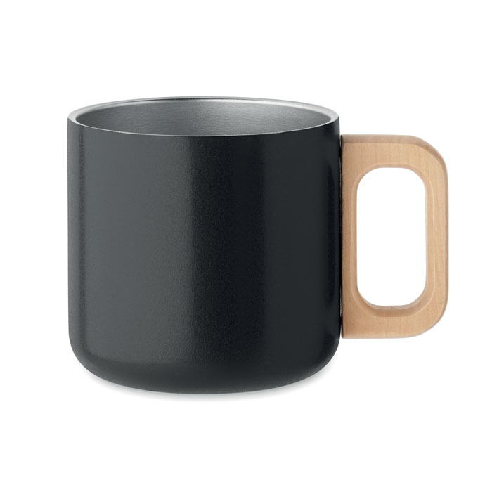 Dubultsienu krūze ACERO 350 ml no pārstrādātas tērauda ar jūsu logo