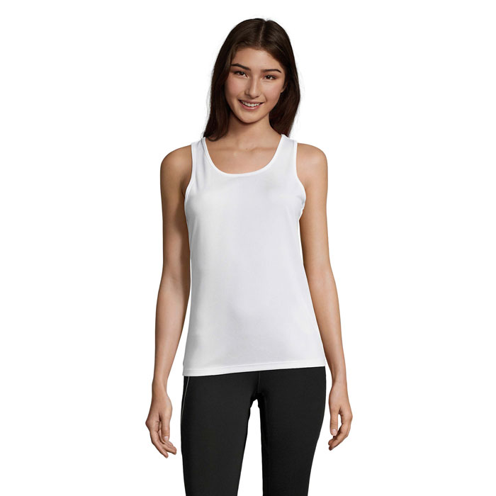 Women's sports tank top SPORTY TT WOMEN, breathable mesh, with your print
