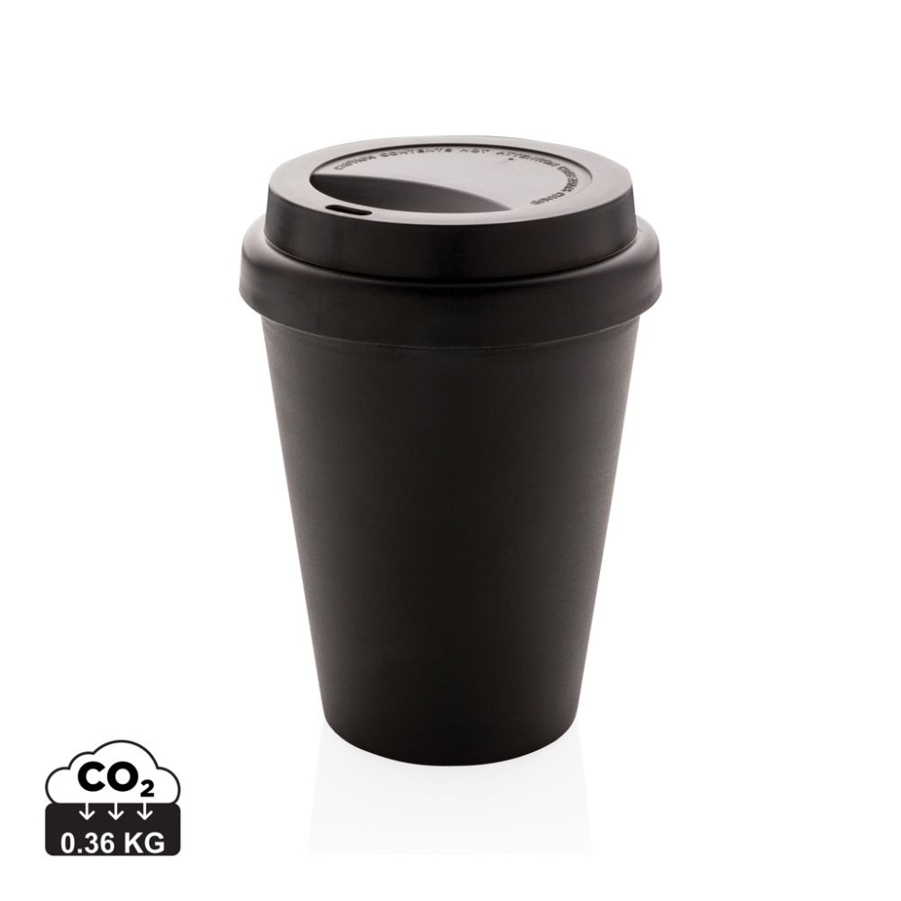 Atkārtoti lietojama kafijas krūze 300 ml ar dubultām sienām ar jūsu logo