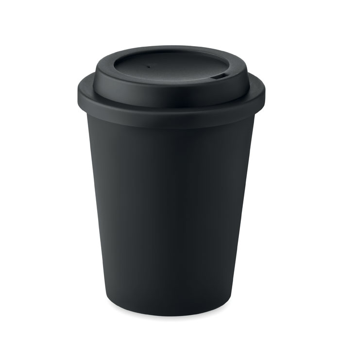 Double wall tumbler NOLA 300 ml with drinking lid with your logo