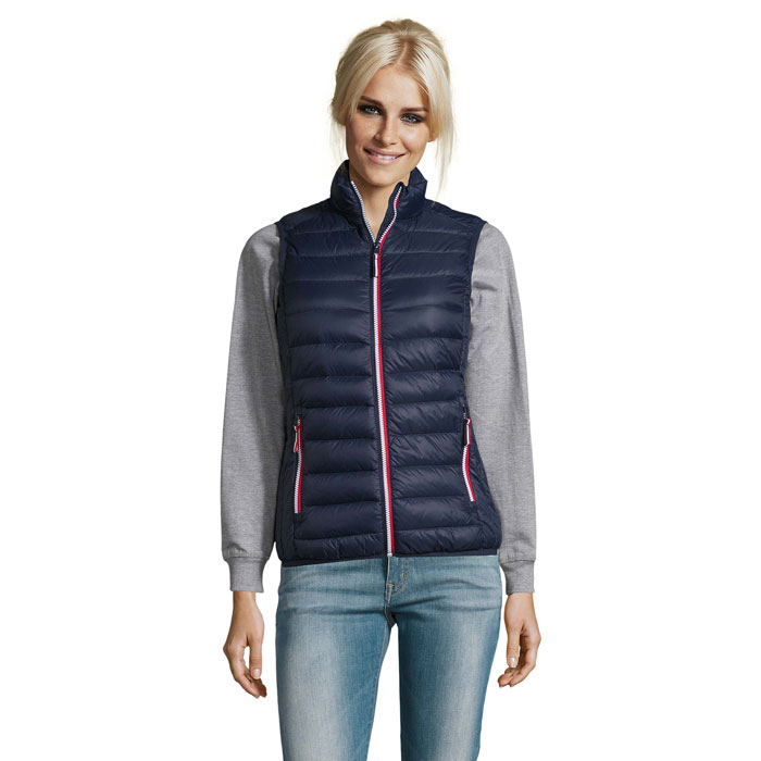 Women's lightweight bodywarmer VICTOIRE BW WOMEN with down padding and your logo