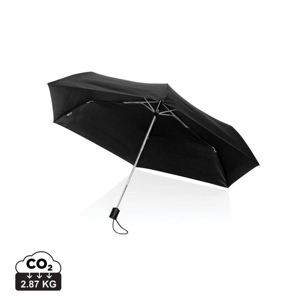 Foldable umbrella Swiss Peak Aware™ with auto open/close, made from rPET, with your logo