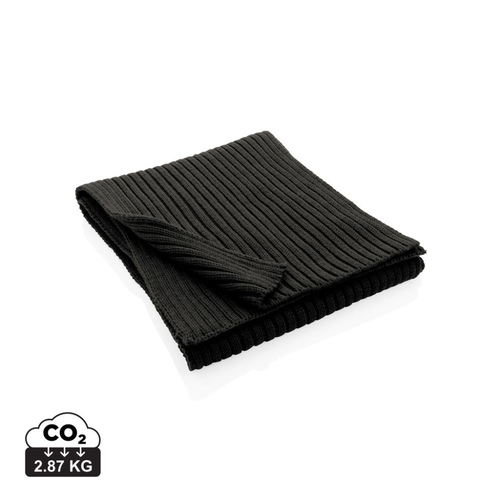 Adīta šalle Impact AWARE™ ar Polylana® šķiedru 180 × 25 cm ar jūsu logo