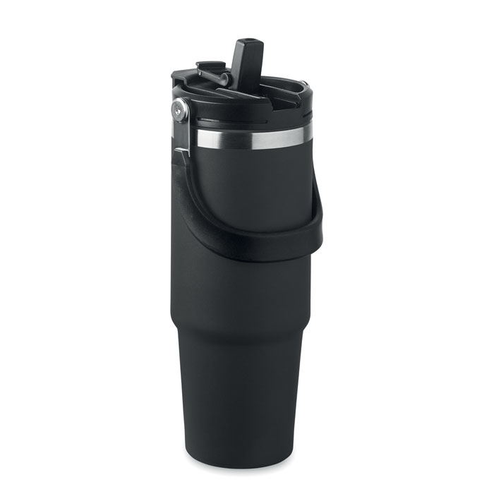 Double wall tumbler SUMA HAND 850 ml, recycled steel, with your logo