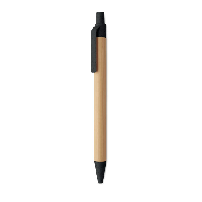 Bambusa pogu pildspalva ITEA COLOUR ar zilu tinti ar jūsu logo