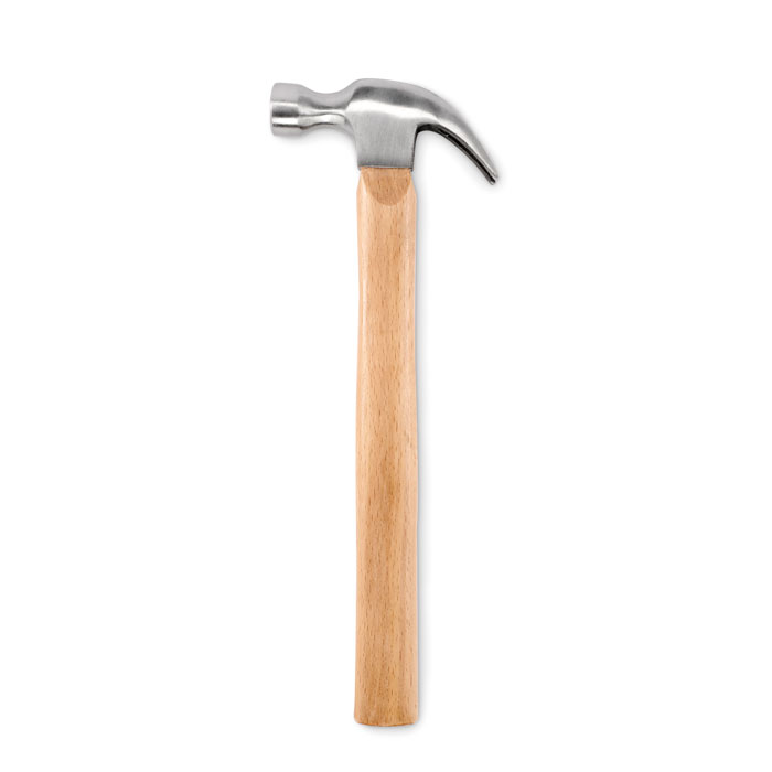 CRACKER claw hammer with steel head and beech shaft with your logo