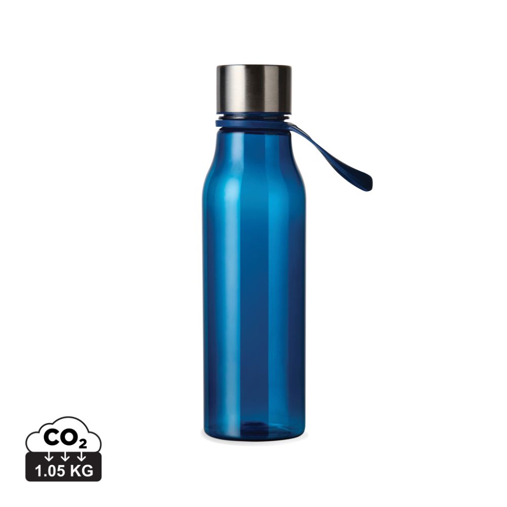 VINGA Lean tritan water bottle 600 ml with loop lid, with your logo