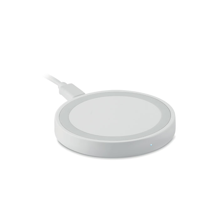 Small wireless charger WIRELESS PLATO + 15 W with your logo