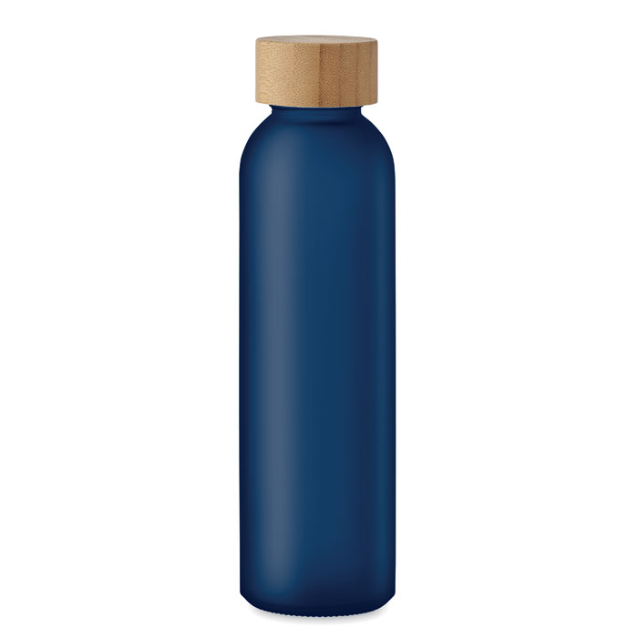Stikla pudele ABE 500 ml ar bambusa vāciņu un jūsu logo