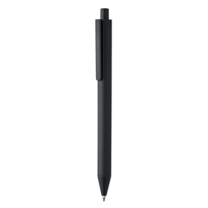 PECAS wheat straw push-button ball pen with blue ink and your logo