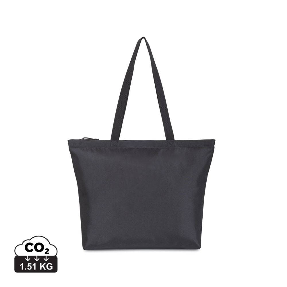 Tote bag Renew AWARE™ rPET with zip and bottle sleeve, with your logo