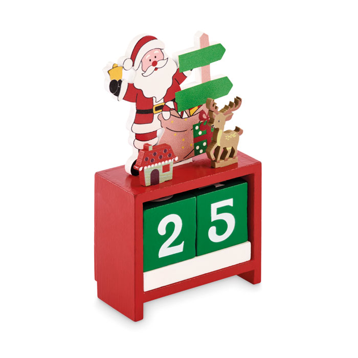Christmas countdown desk calendar LASKENTA in MDF with your logo