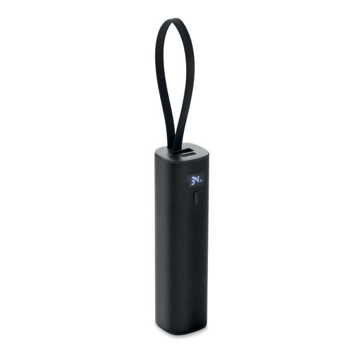 Power bank POWERTUBE 5000 mAh in recycled aluminium with your logo